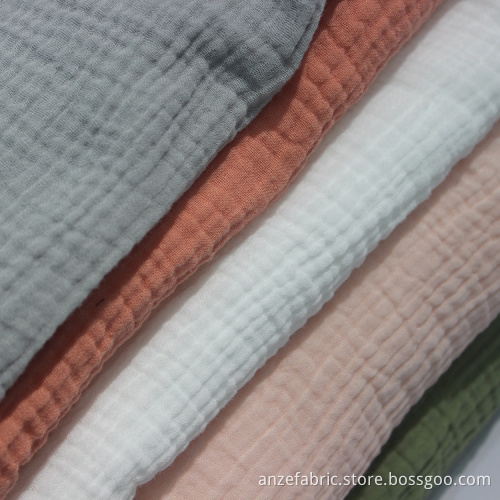 100% cotton double gauze fabric soft printed